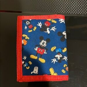 Mickey Mouse Blue and Red Wallet
